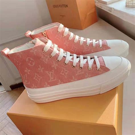 red pink louis vuitton sneakers|louis vuitton converse pink.